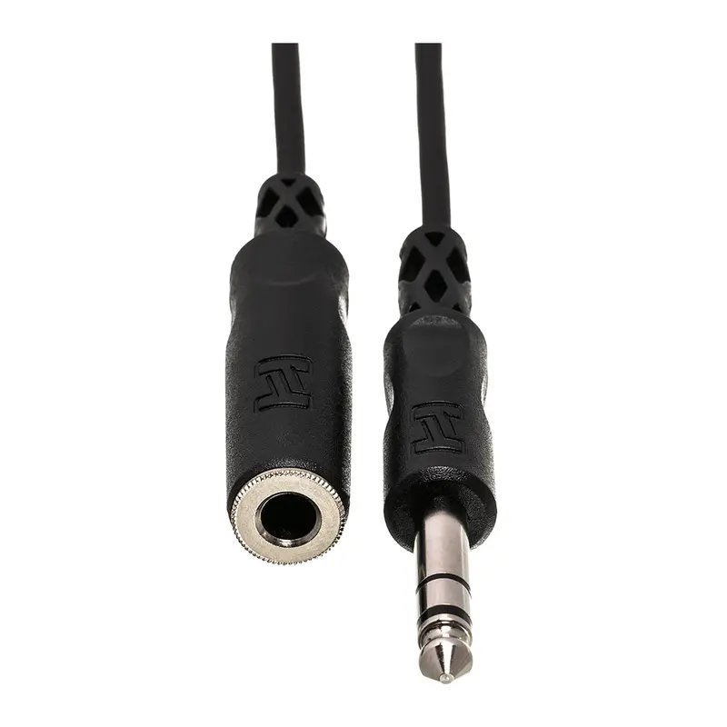 Hosa 1/4" Trs Male-1/4" Trs Female Headphone Extension Cable - 25' 1