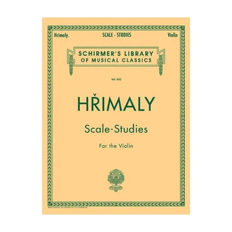 Hrimaly - Scale Studies For Violin: Schirmer Library Of Classics Volume 842 1
