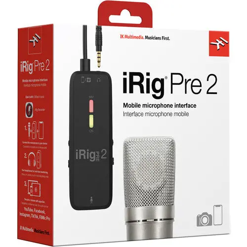 Ik Multimedia Irig Pre 2 Ultracompact Xlr Mic Interface 2