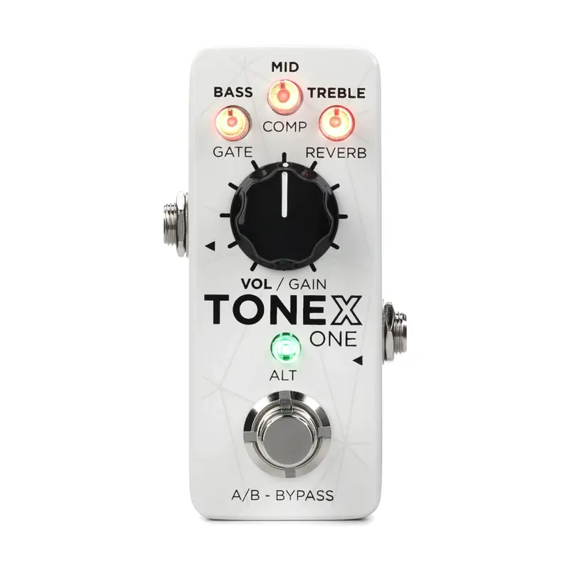Ik Multimedia Tonex One Pedal Bass Edition Amplifier/Cab/Effect Modeling Pedal - Silver 1