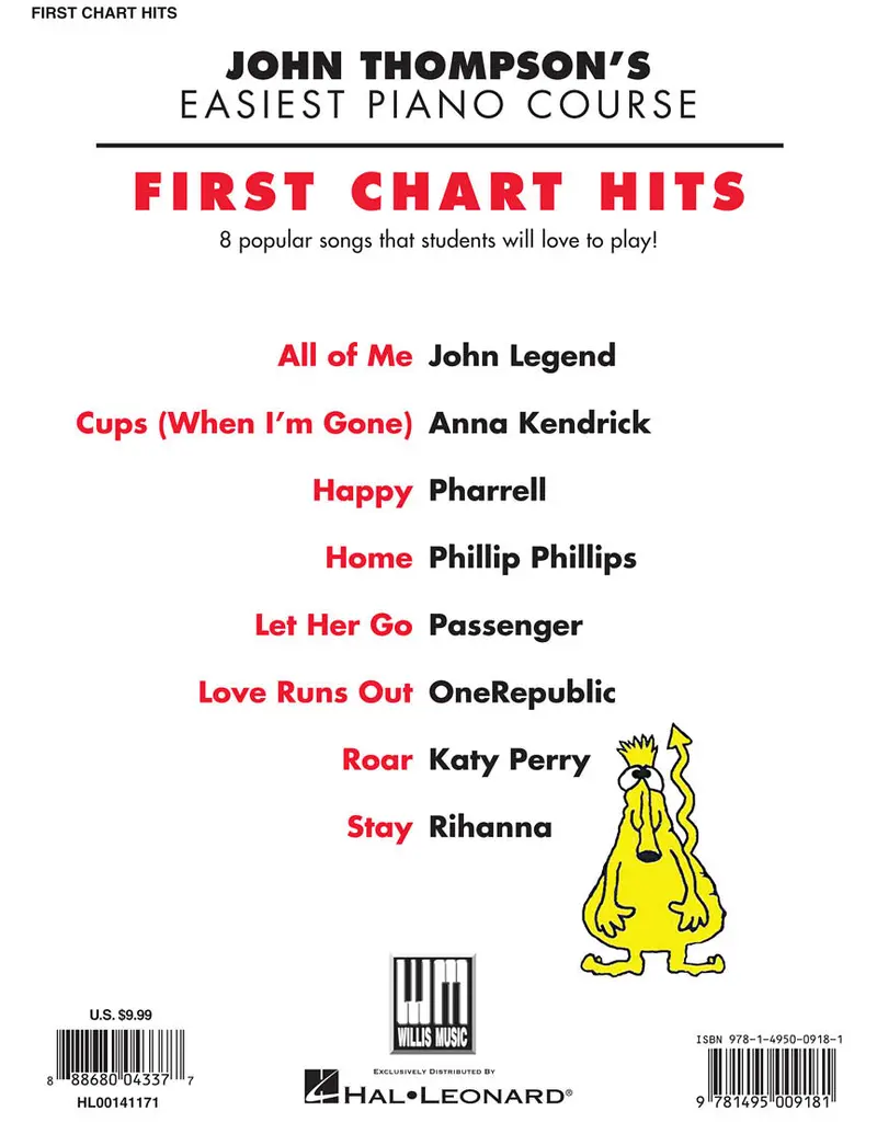 John Thompson's Easiest Piano Course First Chart Hits 2