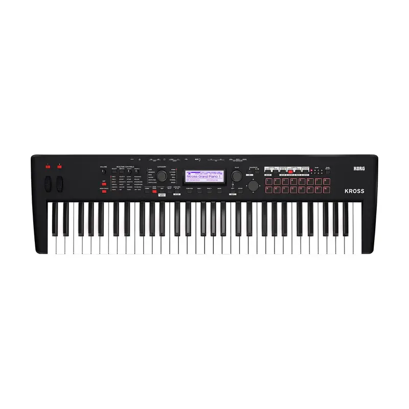 Korg Kross 2-61-Mb 61-Key Synthesizer Workstation - Super Matte Black 1