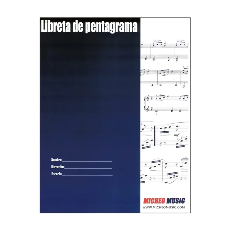 Libreta Pentagrama Micheo Music 1