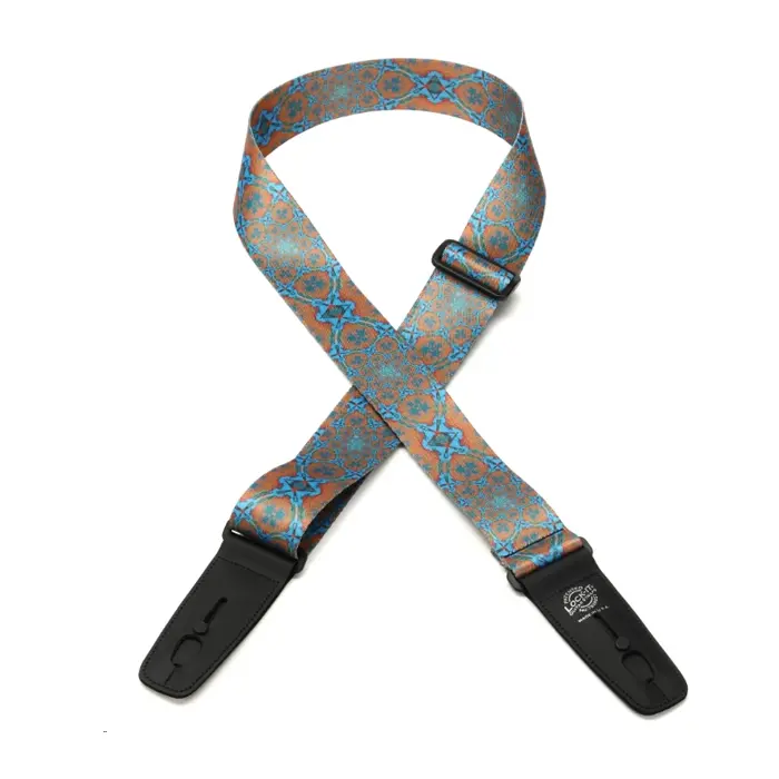 Lock-It Straps Psychedelic Guitar Strap W/ Locking Ends - Design #1 1