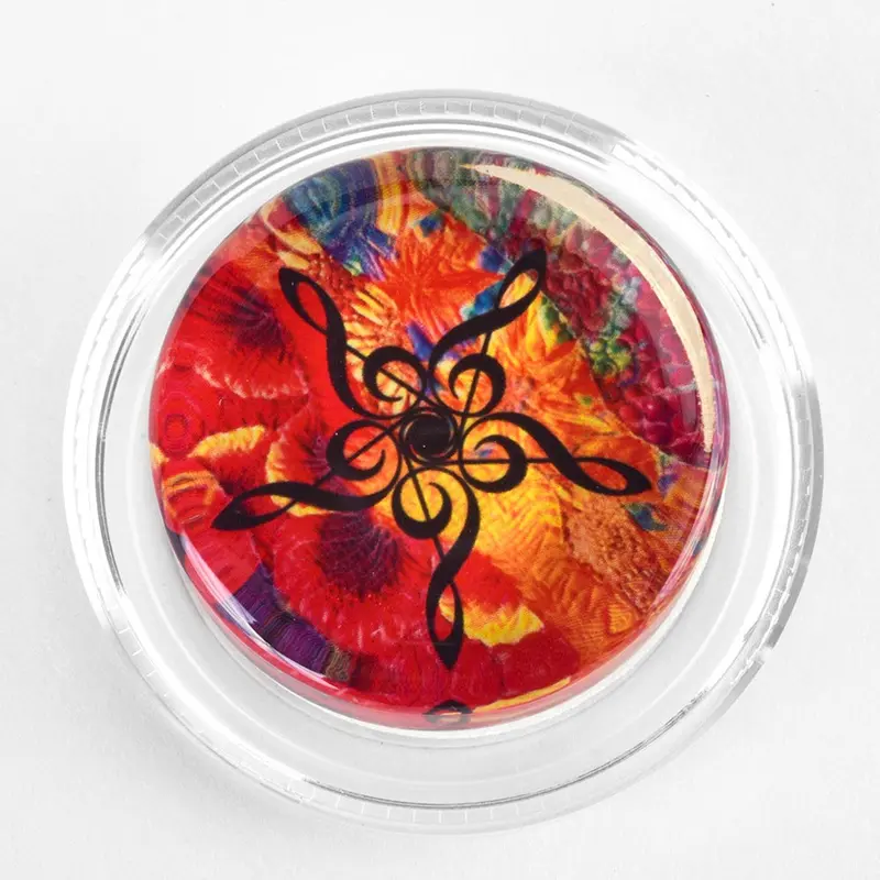 Magic Rosin Gkt-3Gm Groovy Kaleidoscope Treble Clef Design Rosin 1