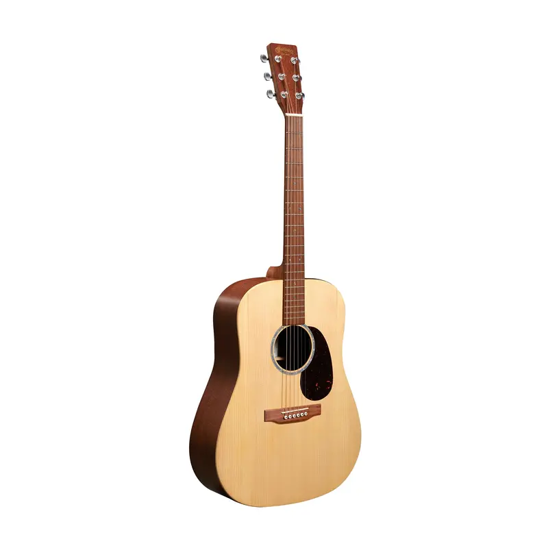 Martin D-X2e Dreadnought Acoustic-Electric Guitar - Figured Mahogany Pattern 1