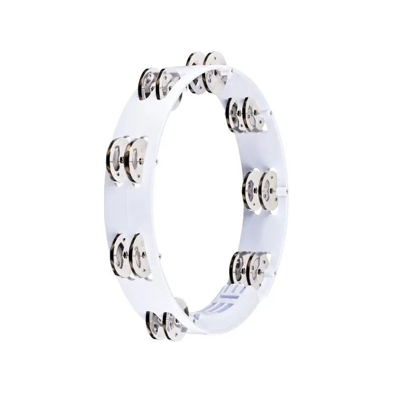 Meinl 10" Molded Abs Tambourine - White 1