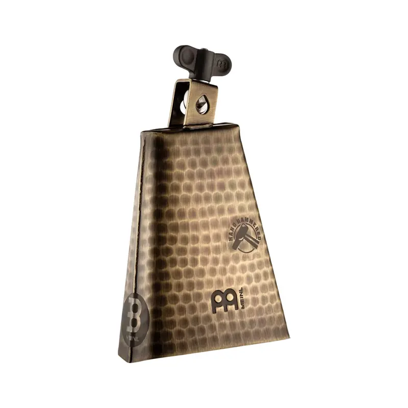 Meinl 6 1/4" Hand Hammered Steel Cowbell - Color Gold Brass Finish 1