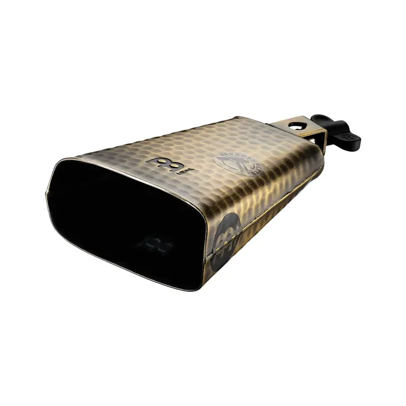 Meinl 6 1/4" Hand Hammered Steel Cowbell - Color Gold Brass Finish 2
