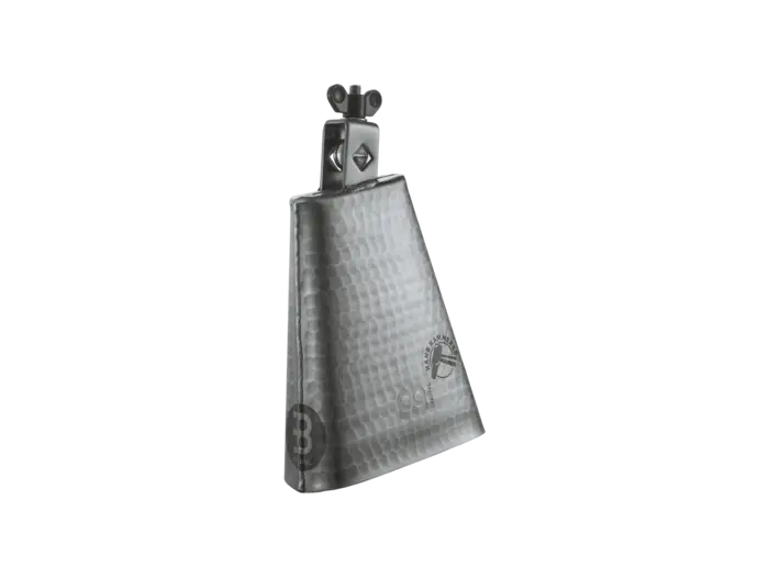 Meinl 6 1/4" Hand Hammered Steel Cowbell- Color Steel Finish 1