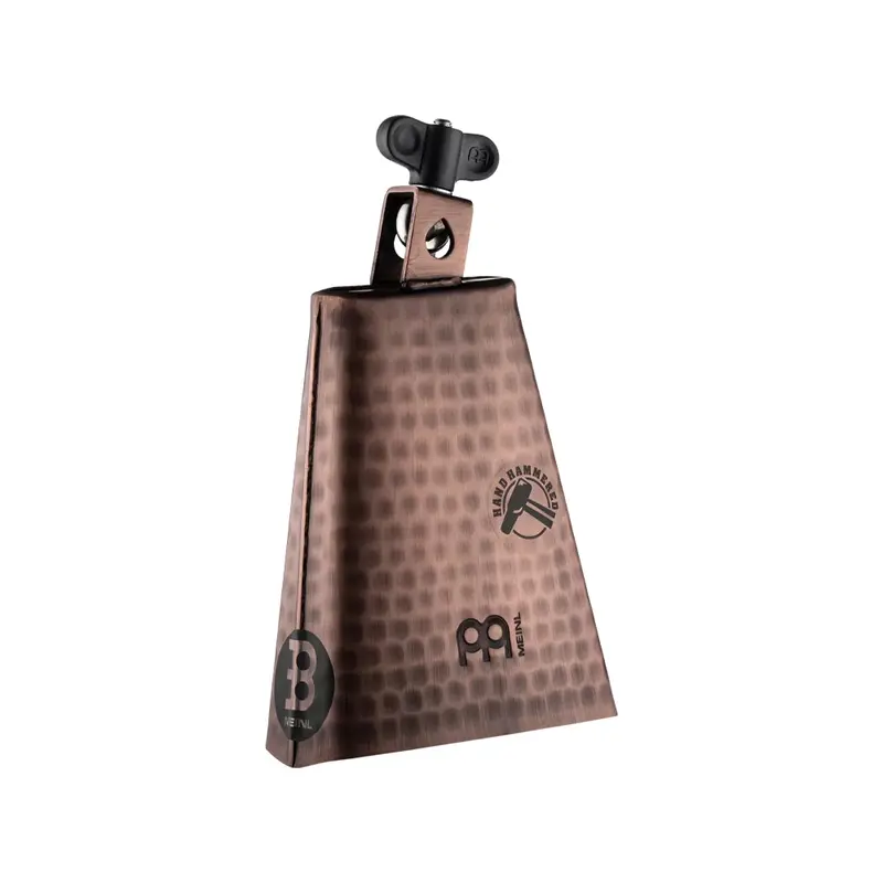 Meinl 6 1/4" Hand Hammered Steel Cowbell- Copper Color Finish 1