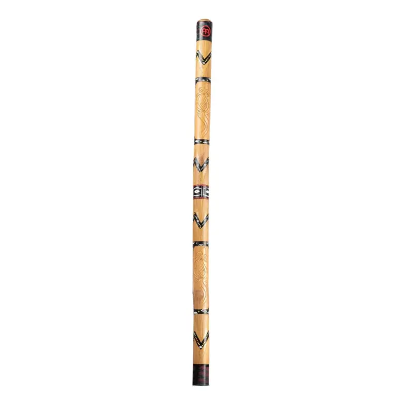 Meinl Bamboo Didgeridoo, Brown Carved/ Painted 1