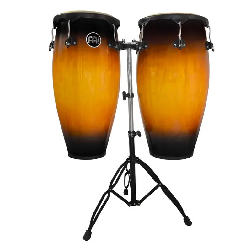 Meinl Conga Set Mc82 11" & 12" W/ Tripod Stand - Vintage Sun Burst 1