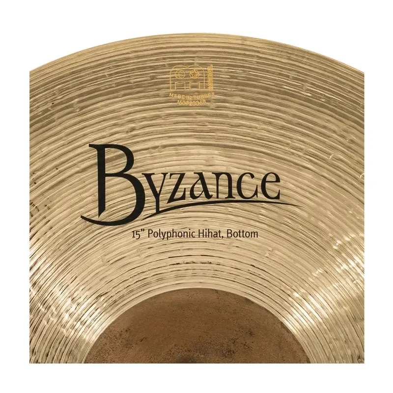 Meinl Cymbals B15poh-B Byzance Brilliant Polyphonics Hi-Hats - 15" 2