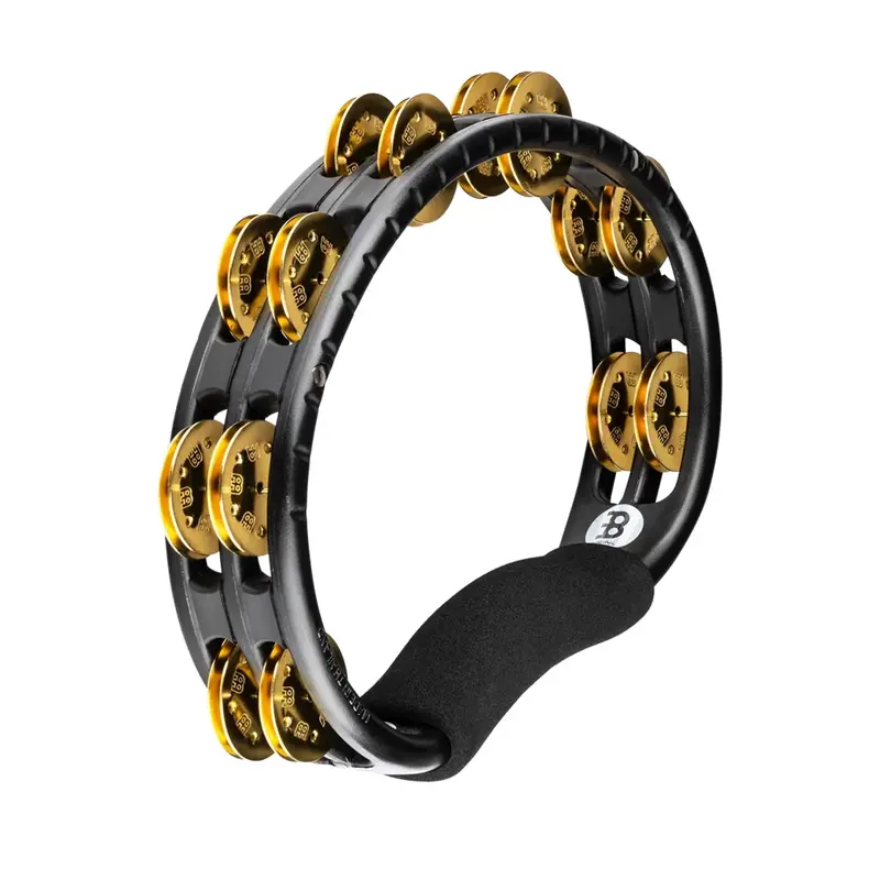 Meinl Hand Tambourine Black - Brass Jingles 1