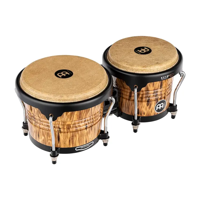 Meinl Marathon Designer Series Bongo, 6 3/4" & 8" Leopard Burl 1
