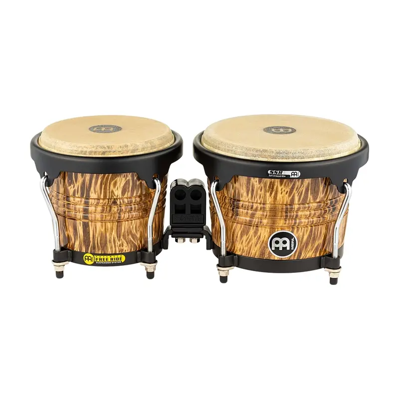 Meinl Marathon Designer Series Bongo, 6 3/4" & 8" Leopard Burl 2