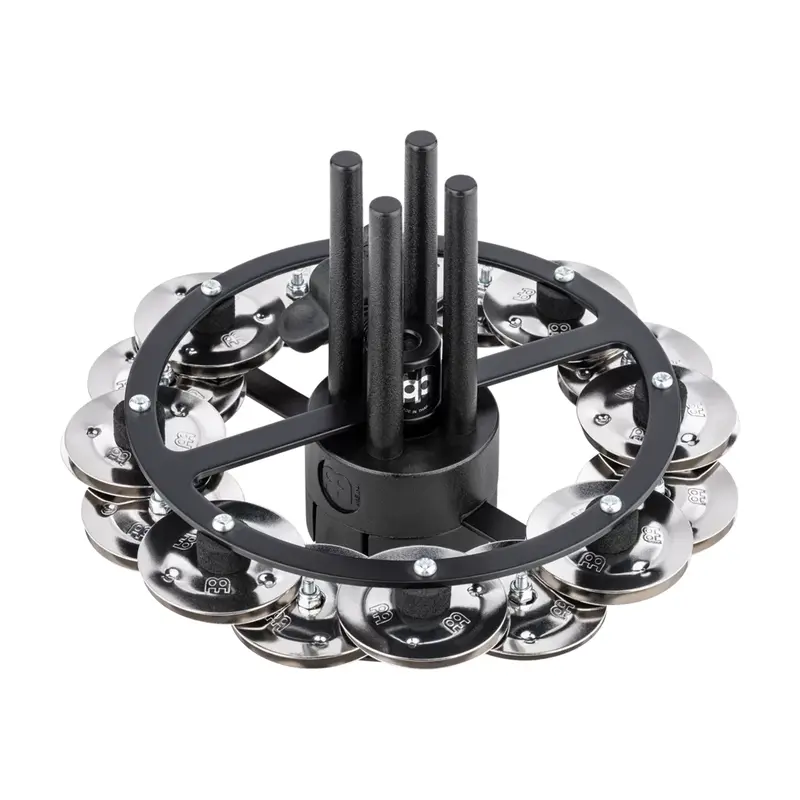 Meinl Percussion 2-Piece Tambourine Hi-Hat - Black 1