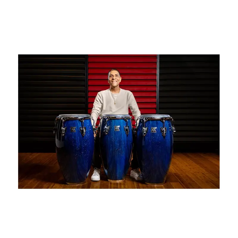 Meinl Percussion Artist Series William Kachiro Thompson 11" Pine Quinto - Blue Wave 2