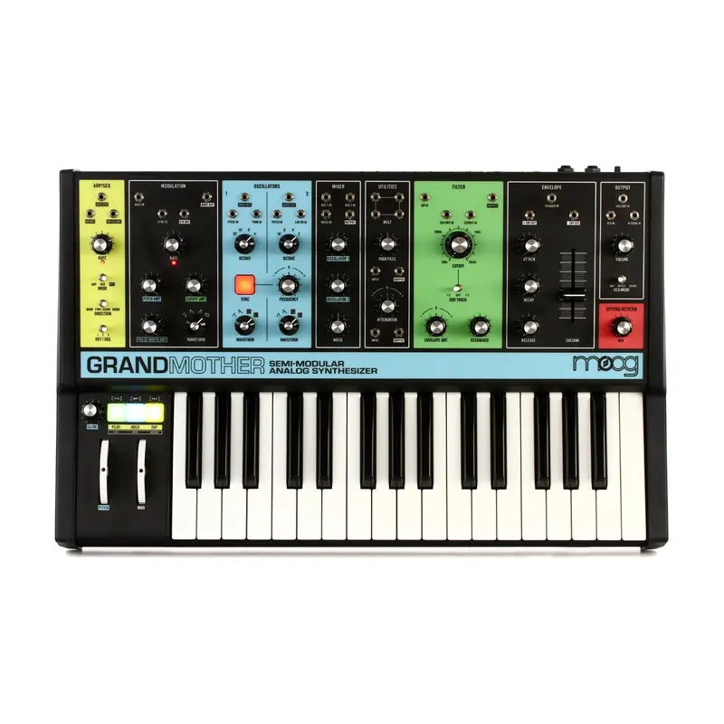 Moog Grandmother Semi-Modular Analog 32-Key Synthesizer 1