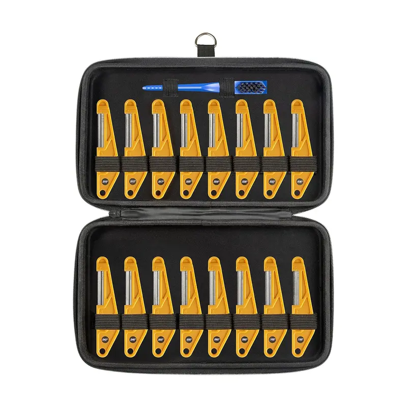 Musicnomad 16-Piece Diamond Coated Nut File Complete Shop Set 1
