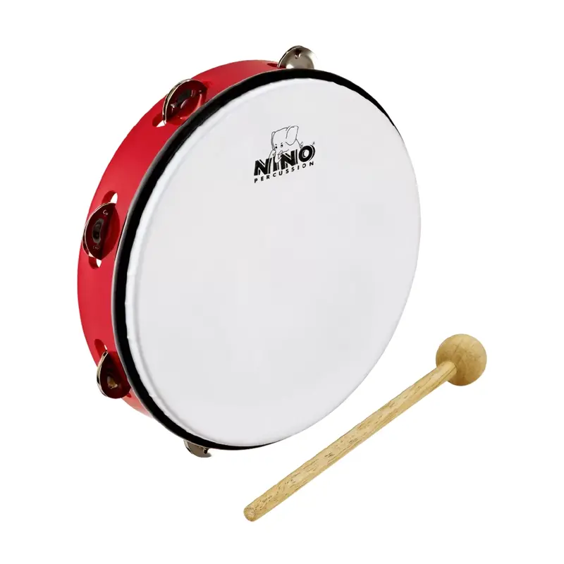 Nino 10" Abs Jingle Drum Red 1