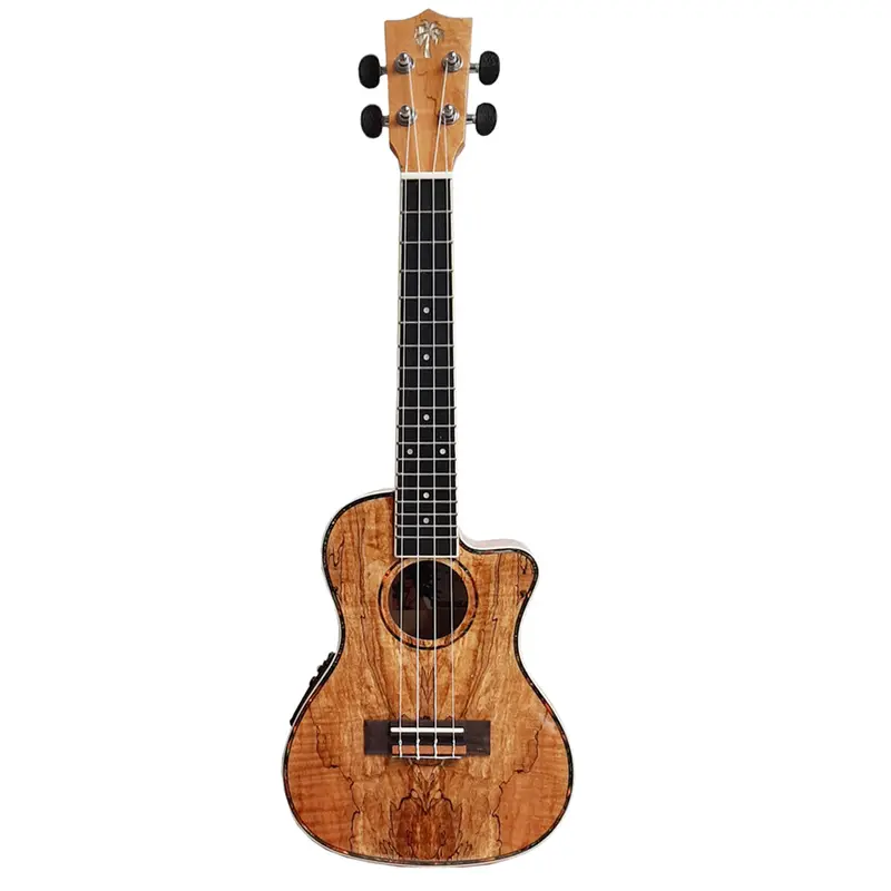 Ookala Concert Electric Ukulele With Cutaway Stained Maple 1
