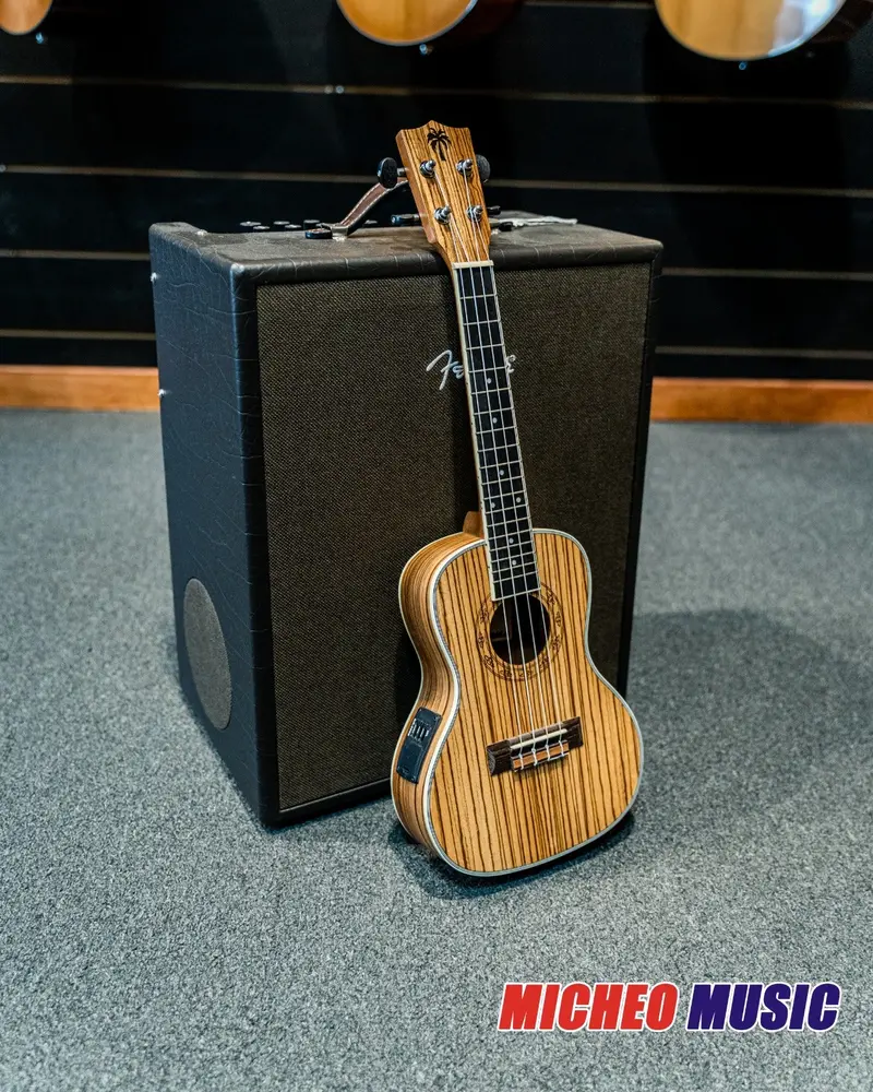 Ookala Concert Ukulele Zebra With Pick-Up 1