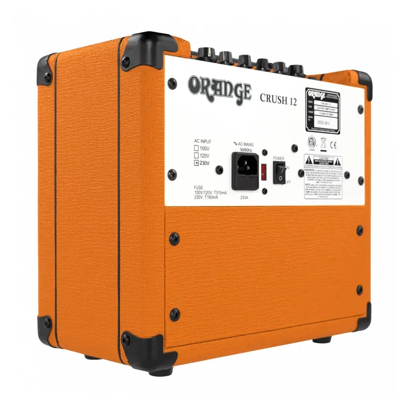 Orange Amplifiers Crush12 12W 1X6 Guitar Combo Amp Orange 2
