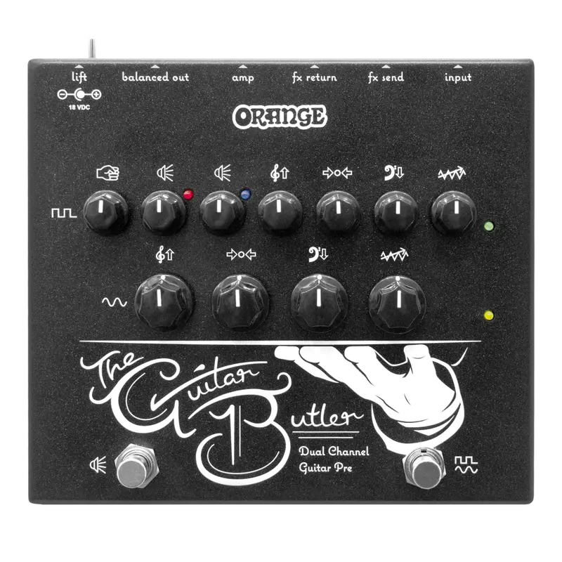 Orange Guitar Butler Dual-Channel Guitar Preamp Pedal 1