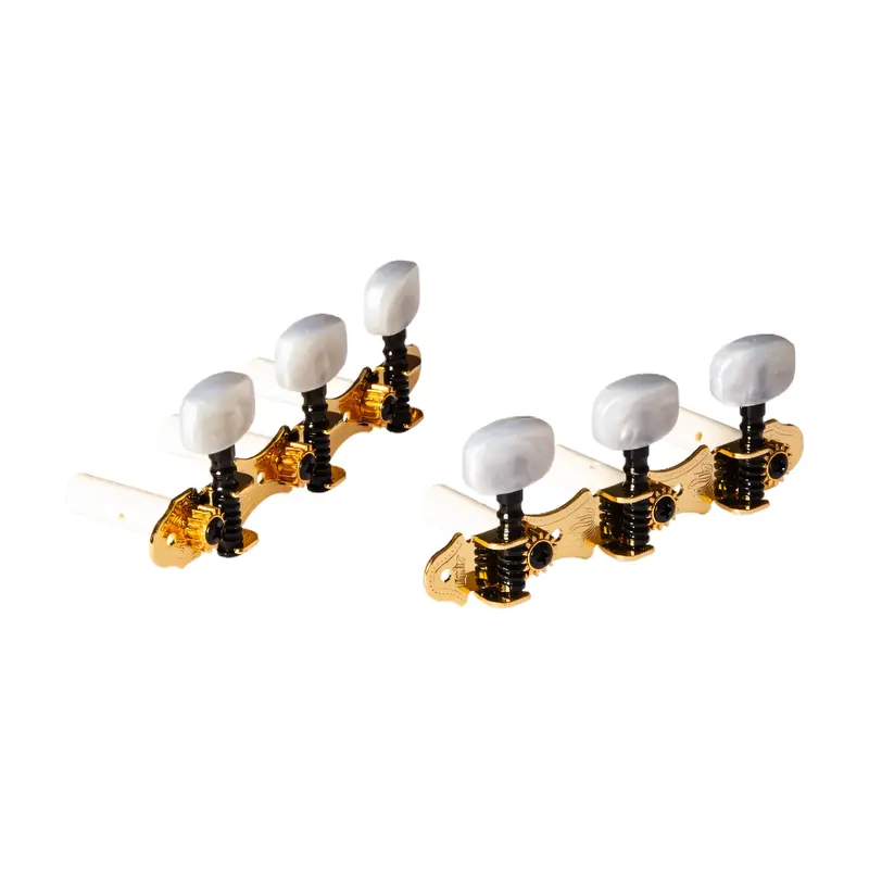 Ortega Family Series Pro Guitar Tuning Machines Gold/White - Otm-Familypro 1