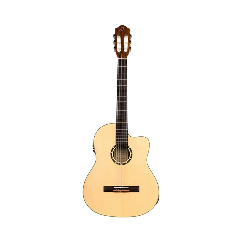 Ortega Family Series Rce125sn Thinline Acoustic-Electric Classical Guitar - Satin Natural 1