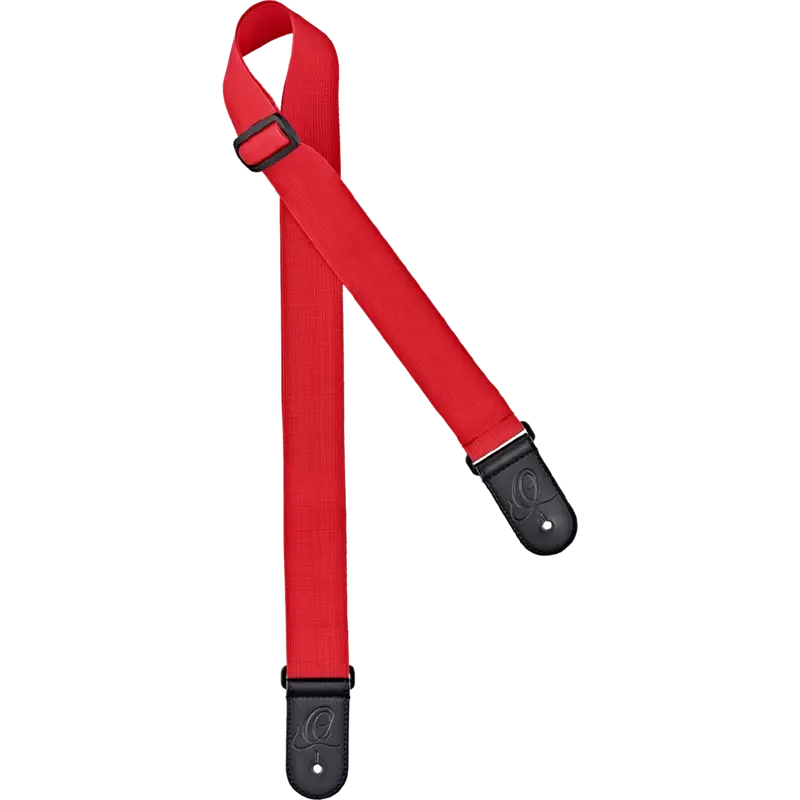 Ortega Guitar Unicolor Nylon Strap - Red 1