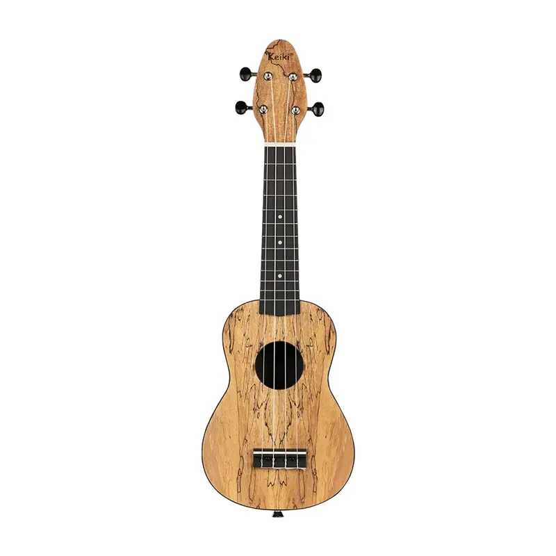 Ortega Guitars 4-String Keiki Exotic Wood Series Soprano Ukulele Pack 1