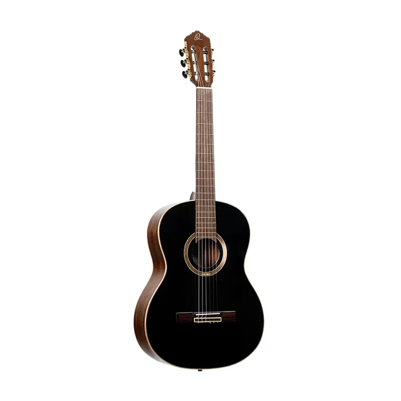 Ortega Performer Series Electric Nylon Guitar - Re238sn-Bkt - Black 1