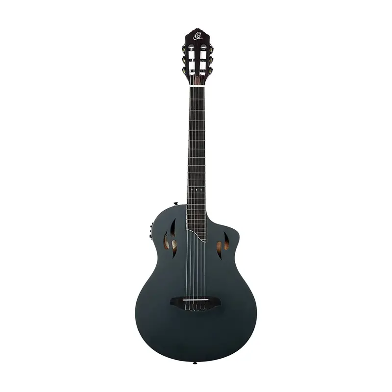 Ortega Tourplayer Electric Nylon String Guitar - Satin Black 1