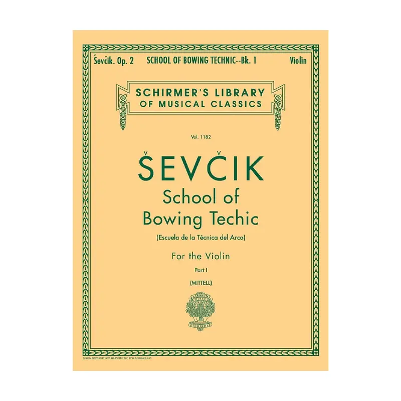 Otakar Sevcik School Of Bowing Technics, Op. 2 – Book 1 1