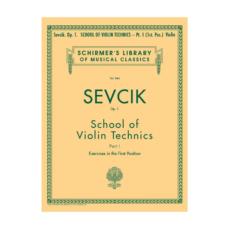 Otakar Sevcik School Of Violin Technics, Op. 1 – Book 1 1