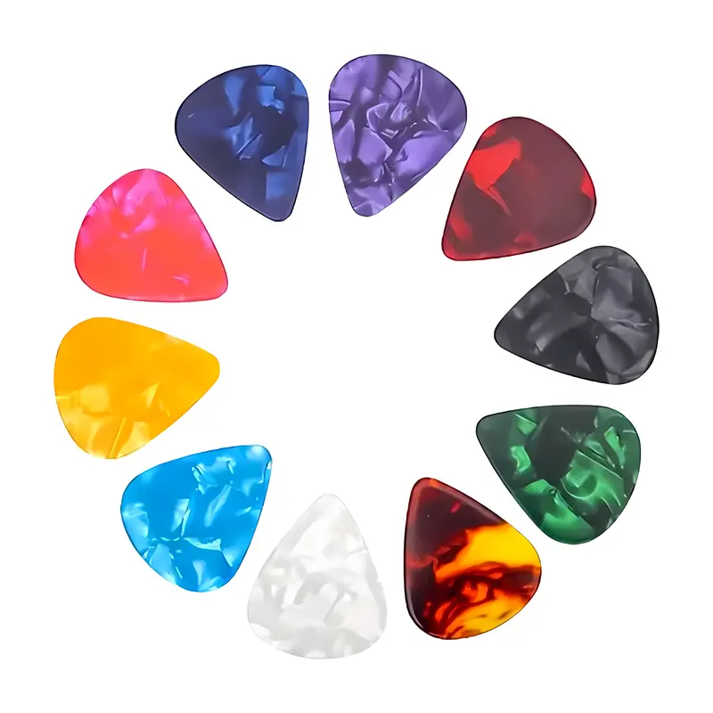 Pbs Bp-02 Premium Lightweight Celluloid Guitar Picks In Assorted Colors - Each 1