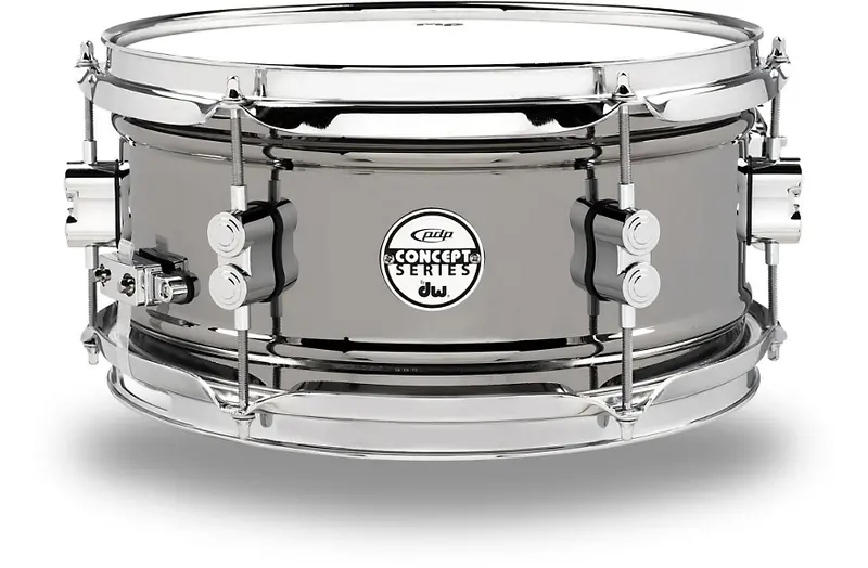 Pdp By Dw 6" X 12" Concept Black Nickel Over Steel Snare Drum 1
