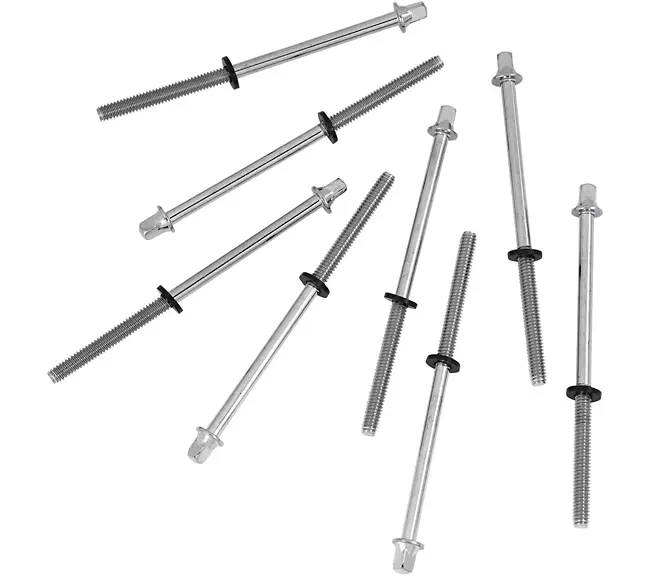 Pdp By Dw 8-Pack 12-24 Standard Tension Rods W/Nylon Washers 100Mm 1