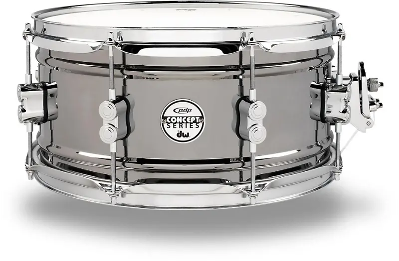 Pdp By Dw Concept Series Black Nickel Over Steel Snare Drum 13X6.5 Inch 1