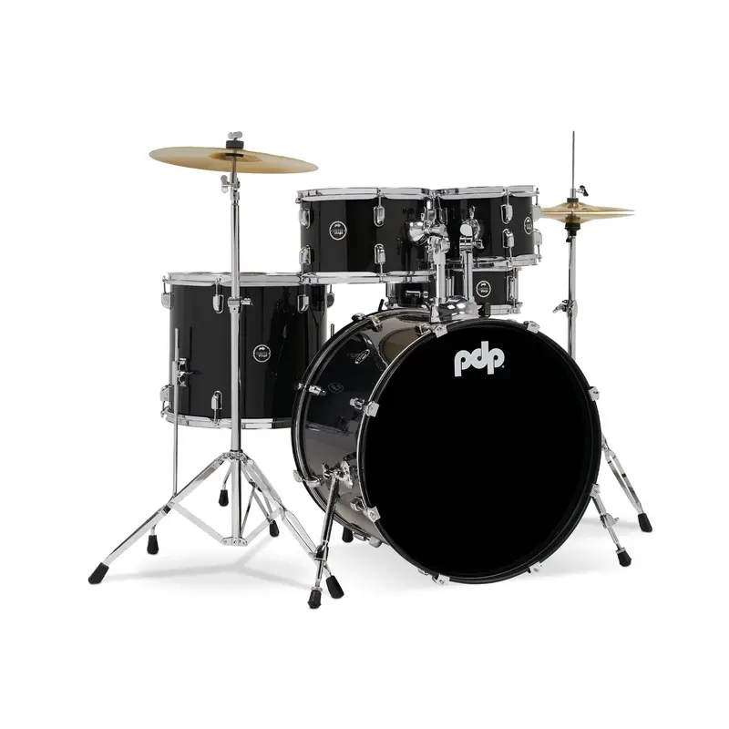 Pdp Center Stage 5-Piece Complete Drum Set With Cymbals - Iridescent Black Sparkle 1