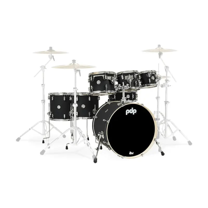 Pdp Concept Maple 7-Piece Shell Pack - Satin Black 1