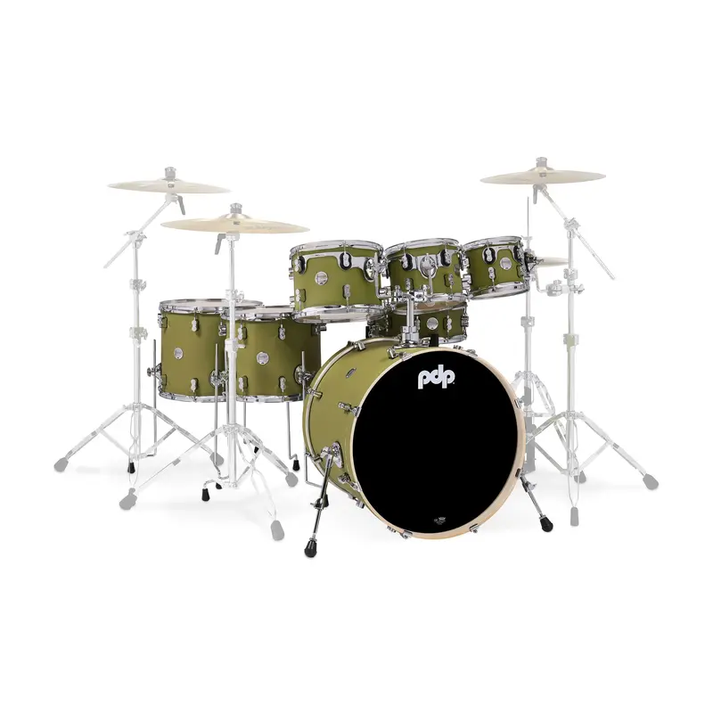 Pdp Concept Maple 7-Piece Shell Pack - Satin Olive 1