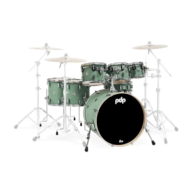 Pdp Concept Maple 7 Piece Shell Pack - Satin Seafoam Finishply 1