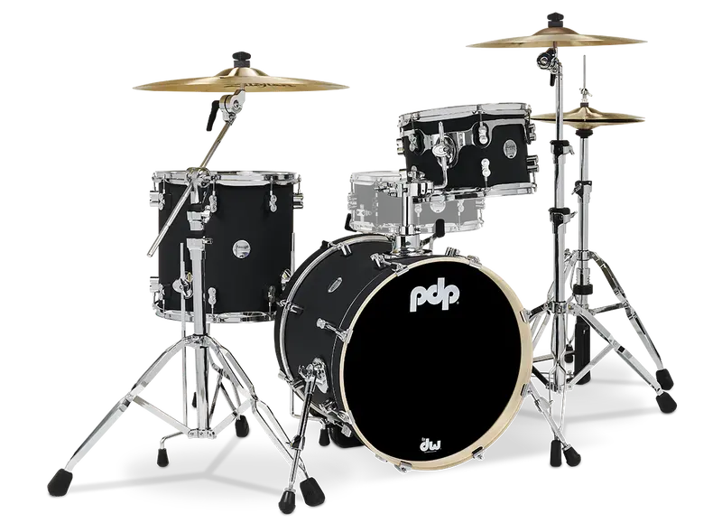 Pdp Concept Maple Bop 3-Piece Shell Pack - Satin Black 1