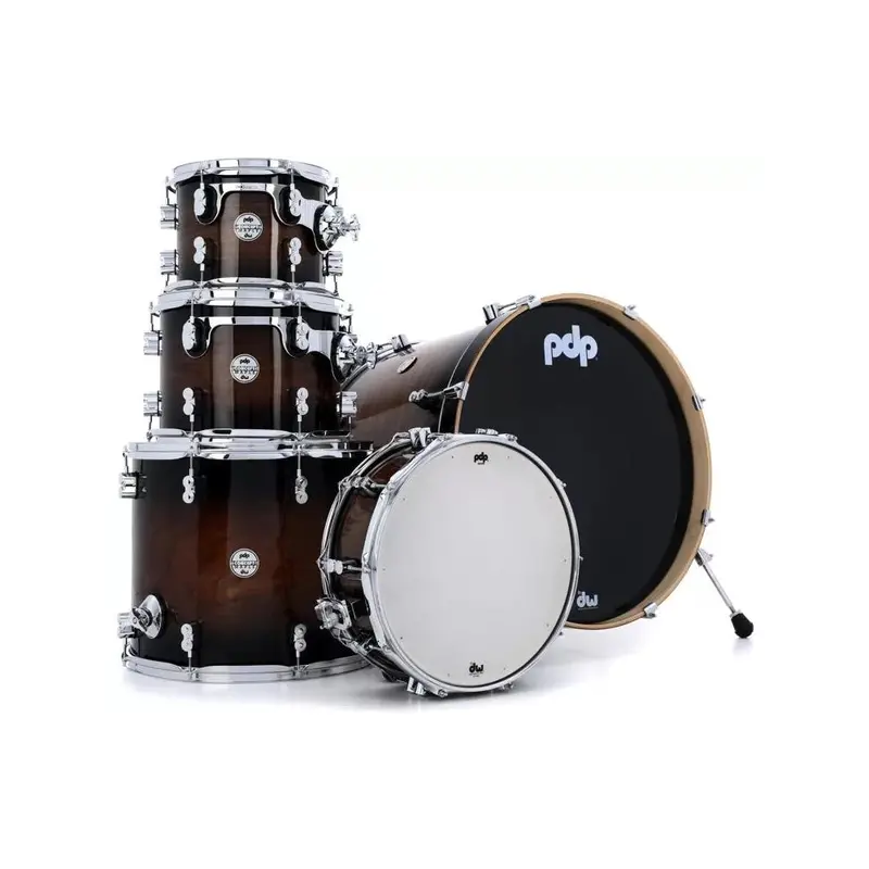 Pdp Concept Maple Exotic Series 5-Pc Shell Pack Walnut To Charcoal Burst 1