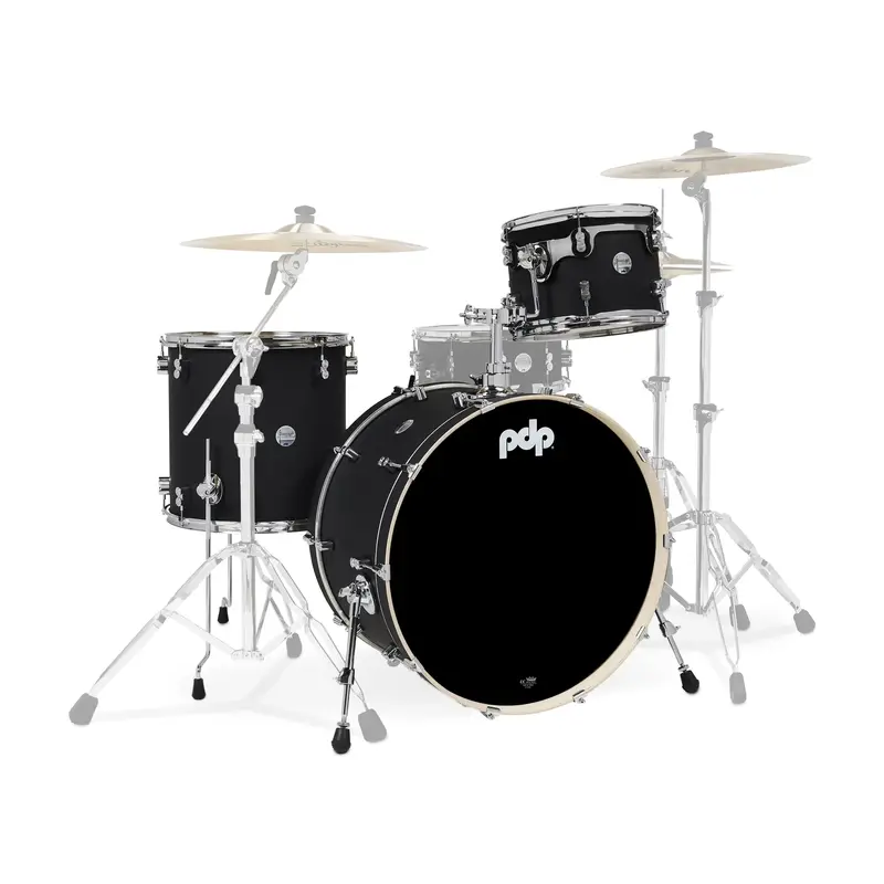 Pdp Concept Maple Rock 3-Piece Shell Pack - Satin Black 1
