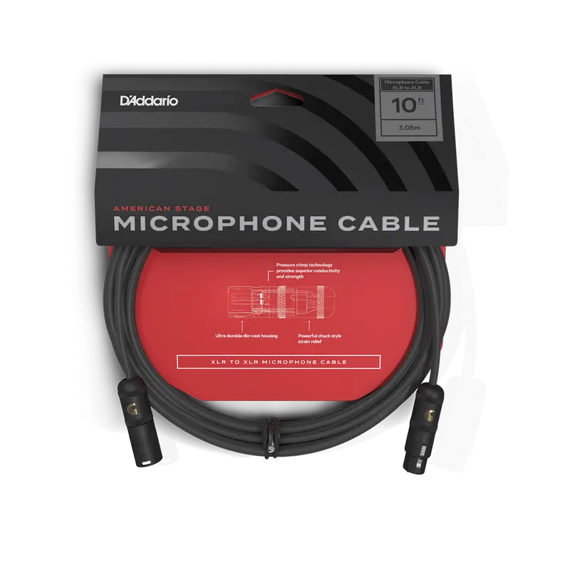 Planet Waves American Stage Microphone Cable 10' 1